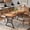 Brown, variant on TacleeKii Dining Table for 4-6 People, Kitchen Table with Metal Frame, for Dining Room, Home Office, Brown