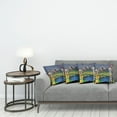 thumbnail image 3 of Ambesonne Scenery Throw Pillow Cover 4 Pack, Tokyo Skyline Japanese, 24", Green Navy, 3 of 5