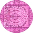 thumbnail image 1 of Ahgly Company Indoor Round Persian Pink Traditional Area Rugs, 8' Round, 1 of 4