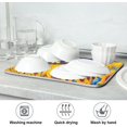 thumbnail image 6 of FREEAMG Sunflower Field Dish Drying Mats Tableware Absorption Water Mat Home Decor Drying Pad for Kitchen Countertop, 16 X 18 Inch, 6 of 6