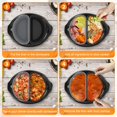 thumbnail image 4 of 2Pcs Slow Cooker Divider Liner for 6QT Pot Slow Cooker Liner Leakproof Foldable Silicone Pot Divider, 4 of 9