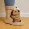 thumbnail image 4 of 3D Novelty Cartoon Animal Socks - Christmas Gifts: Cat & Deer Warm Winter Socks for Girls & Women, 4 of 5