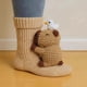 thumbnail image 4 of 3D Novelty Cartoon Animal Socks - Christmas Gifts: Cat & Deer Warm Winter Socks for Girls & Women, 4 of 5