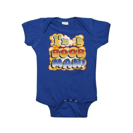 

Baby I m a Boob Man Bodysuit - Royal - 24M