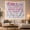 Girly and Grounded, variant on By Elements With Art Scene, Inspirational Illustration for Quote Lovers, Typography Wall Art, Valentine's Day Gift, Tapestry Wall Hanging for Bedroom and Living Room
