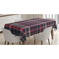 thumbnail image 1 of Ambesonne Plaid Tablecloth Rectangular Table Cover, Retro English Classical, 52"x70", Multicolor, 1 of 3