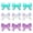 1, variant on 9Pcs Colorful Bow Balloons for Birthday Wedding Anniversary Engagement Party Decorations Supplies