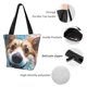 thumbnail image 4 of Fotbe Sea Swimming Corgi Bolsa de Playa con Estampado, Bolsa de Hombro, Bolsa de Mano Espaciosa, Bolsa de Viaje Ligera, Bolsa de Compras Versátil, 4 of 6