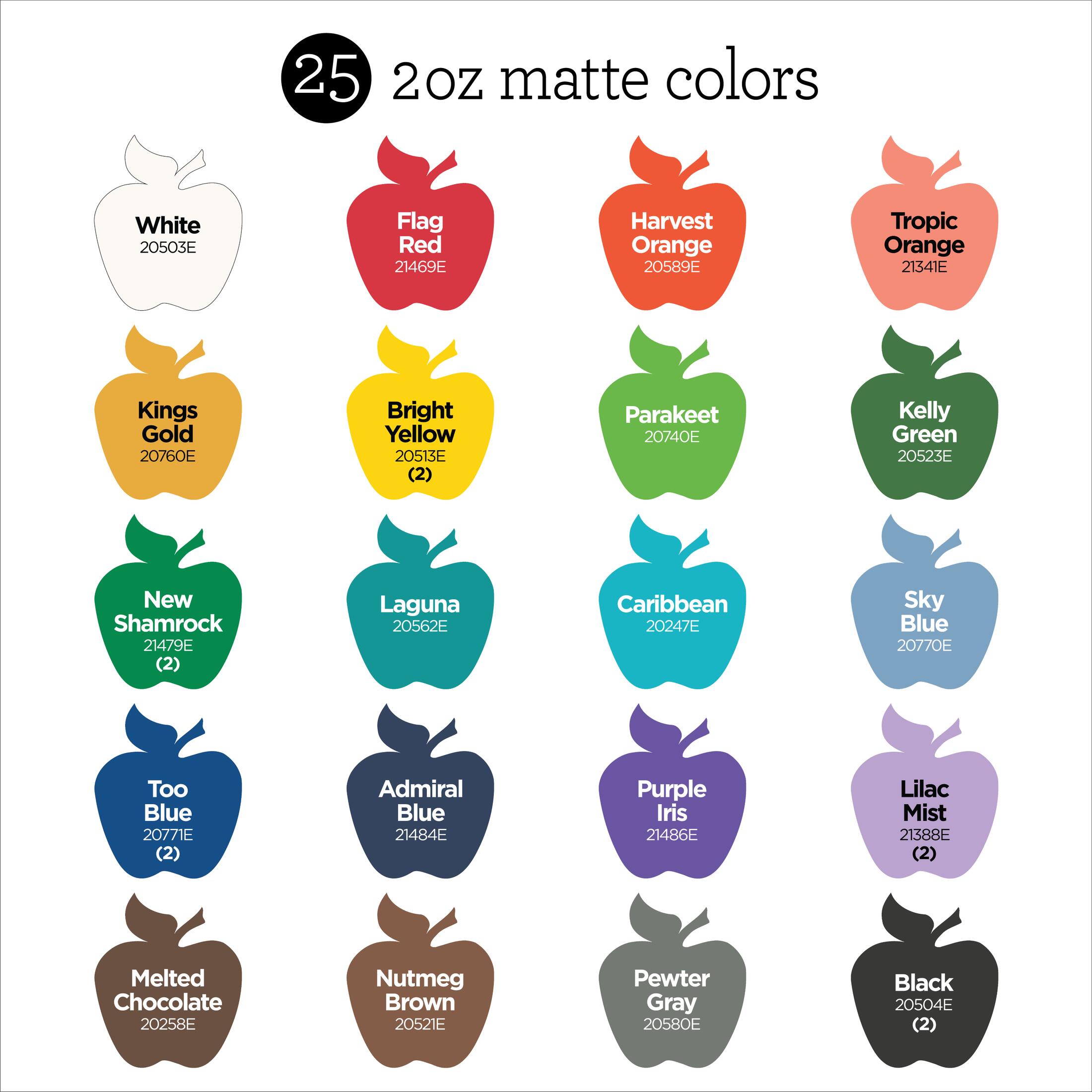 Apple Barrel Color Basics Acrylic Paint Set, 25 Colors photo 2