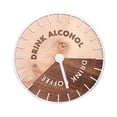 thumbnail image 1 of Yuedong The Drink O'Clock Decoration Coffee Alcohol Drinks Wooden Wall Clock Kitchen Wine Decor Gift Gag Gift Farmhouse Rustic Wall Clock for Family Friends, 1 of 9
