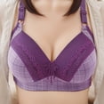 thumbnail image 2 of Gyexs Women's Push Up Wireless Bra Comfort Support No Underwire Bralette Everyday Wear Seamless T-Shirt Underwear, Purple, Size 40, 2 of 3