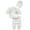 White, variant on Baby Girls Boys Crochet Outfit Set, 3-Piece, 0-6 Months