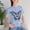 Baby Blue, variant on Butterfly Shirt Graphic Tee Unisex Jersey Short Sleeve Bella Canvas 3001 Art Design by PPU Best