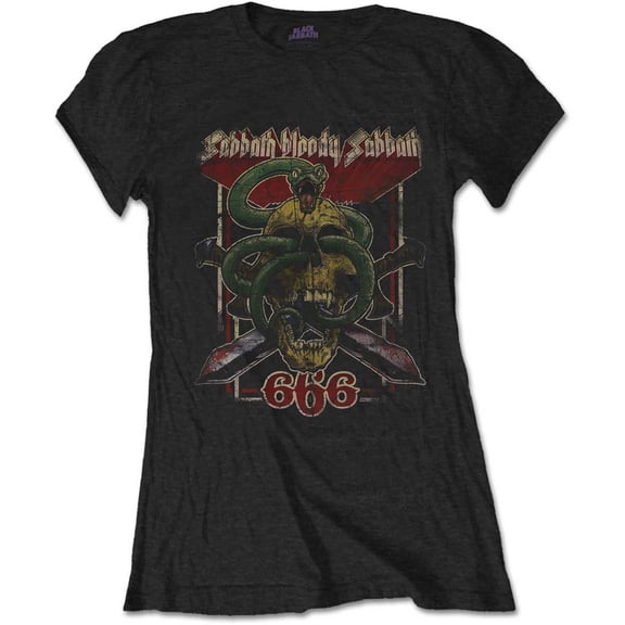 Black Sabbath Bloody Sabbath 666 Skinny T Shirt