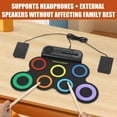 thumbnail image 4 of Mini Desktop Drum Set Electronic Drum Set Beginner Electronic Drum Percussion New Instrument 2025 Childrens Gift, 4 of 8