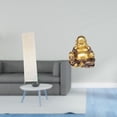 thumbnail image 2 of Lámpara de pie para sala de estar con pantalla y escultura de Buda Maitreya. Adorno de mesa Feng Shui para decoración de aniversarios., 2 of 8