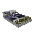 thumbnail image 2 of Ambesonne Abstract Fitted Sheet & Pillow Sham Set, Forest Nature Trees, Full, Multicolor, 2 of 2