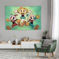 thumbnail image 4 of Cartoon Cuphead Show Tapestry Luxury Wall Hanging Tapestries Decoration For Living Room Bedroom Dormitory Mural Blanket Wall Art Tapestry, 4 of 8