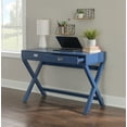 thumbnail image 3 of Linon Peggy 2-Drawer 44" Writing Desk, Navy, 3 of 19