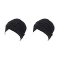 thumbnail image 1 of Qarigey Turbante para la cabeza, accesorios para el cabello, turbantes para el día de San Valentín para mujer, color negro Negro 2piezas, 1 of 6