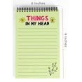 thumbnail image 2 of Inkdotpot To Do List Notepad 6 X 9 Paper Stationery, Things In My Head To Do List Floral Spiral Notepad Daily Checklist- Motivational Organizer Planner List Pad- Notepad Tear Off (50 Sheets), 2 of 5