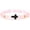 Pink, variant on 8MM Ornament Lava Volcanic Stone Beads Turquoise Cross Elastic Stretch Bracelet Religion Bangle for Women Men
