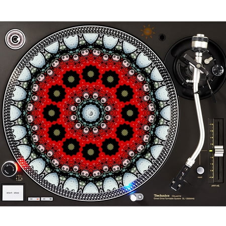 KuzmarK™ 12" DJ Turntable Slipmat - Happy Life