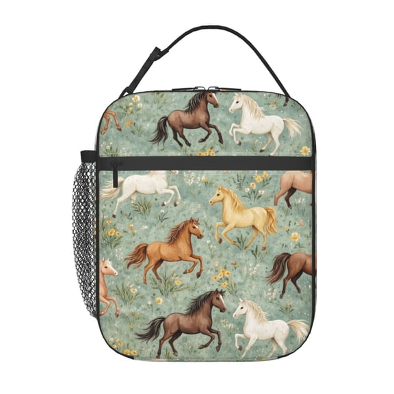 Horse Lover Lunch Bag Portable Thermal Lunch Box for Men and Women