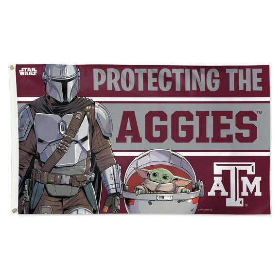 WinCraft Texas A&M Aggies 3' x 5' Star Wars Mandalorian Deluxe Single-Sided Flag