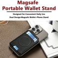 thumbnail image 4 of Magnetic Phone Wallet Stand, Card Holder with RFID Blocking for iPhone 18 Pro/Pro Max, iPhone 17/16/15/14/13/12 Series, Black, 4 of 8