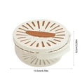 thumbnail image 3 of Fruit Bowl with Strainer Lid, White or Brown, 15.5x15.5x8.3cm Collapsible Produce Washing Basket, Non-slip Grip & Drain Tray for Mess-free Cleaning, Ideal for Kitchen, Refrigerator, and, 3 of 8