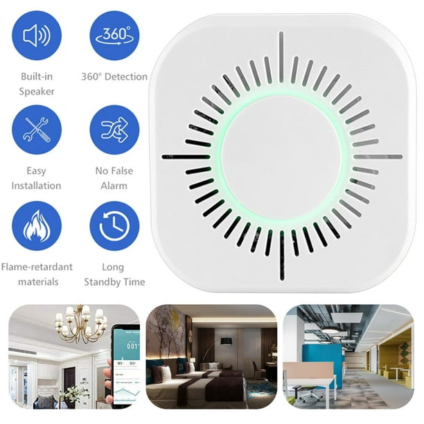 AMERTEER Wireless Combination Smoke and Carbon Monoxide Detector , Fire