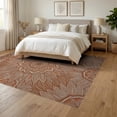 thumbnail image 3 of ODIKA Round Abstract Dining Radiating Symmetrical Decorative Table Foldable Easy Care for Queen Size Bedroom, Under Bed, Master, 3 of 7