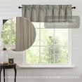 thumbnail image 5 of VHC Brands Grain Sack Blue Stripe Vintage Farmhouse Kitchen Curtain Valance 16x60, 5 of 6