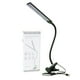 thumbnail image 2 of Lámpara de escritorio LED recargable de 32 LED con clip | Cabezas dobles ajustables, cuello de oco flexible de 180°, 3 modos de iluminación: ámbar suave natural, ABS, blanco | Alivio de la fatiga, 2 of 7