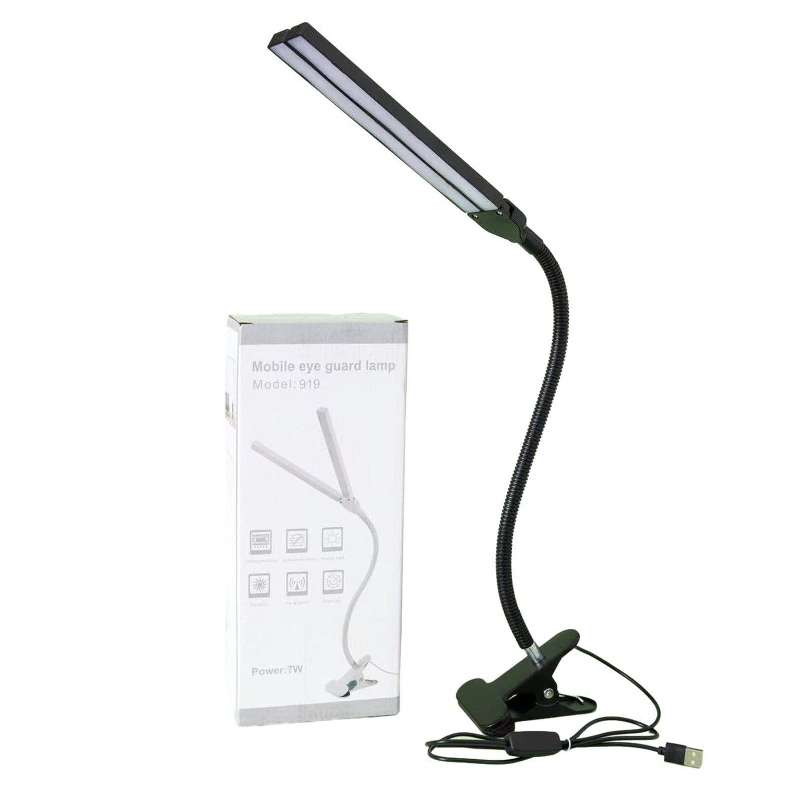 TFYZYY LED Book Light Adjustable Dual Head 32 LED Reading Lamp with Flexible Gooseneck 3 Lighting Modes Clip-On Design for Night Reading Ideal for Book Lovers and Crafters