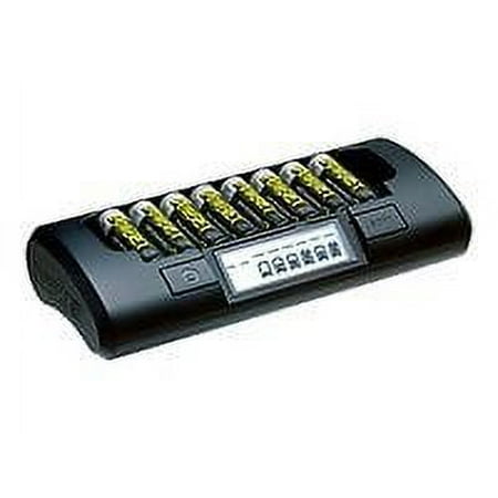 UPC: 0802366122231 | Maha PowerEx MH-C801D Eight Cell 1-Hr Charger – 1-2 hr battery charger – (for 8xAA/AAA) + AC power adapter – 2000 mA
