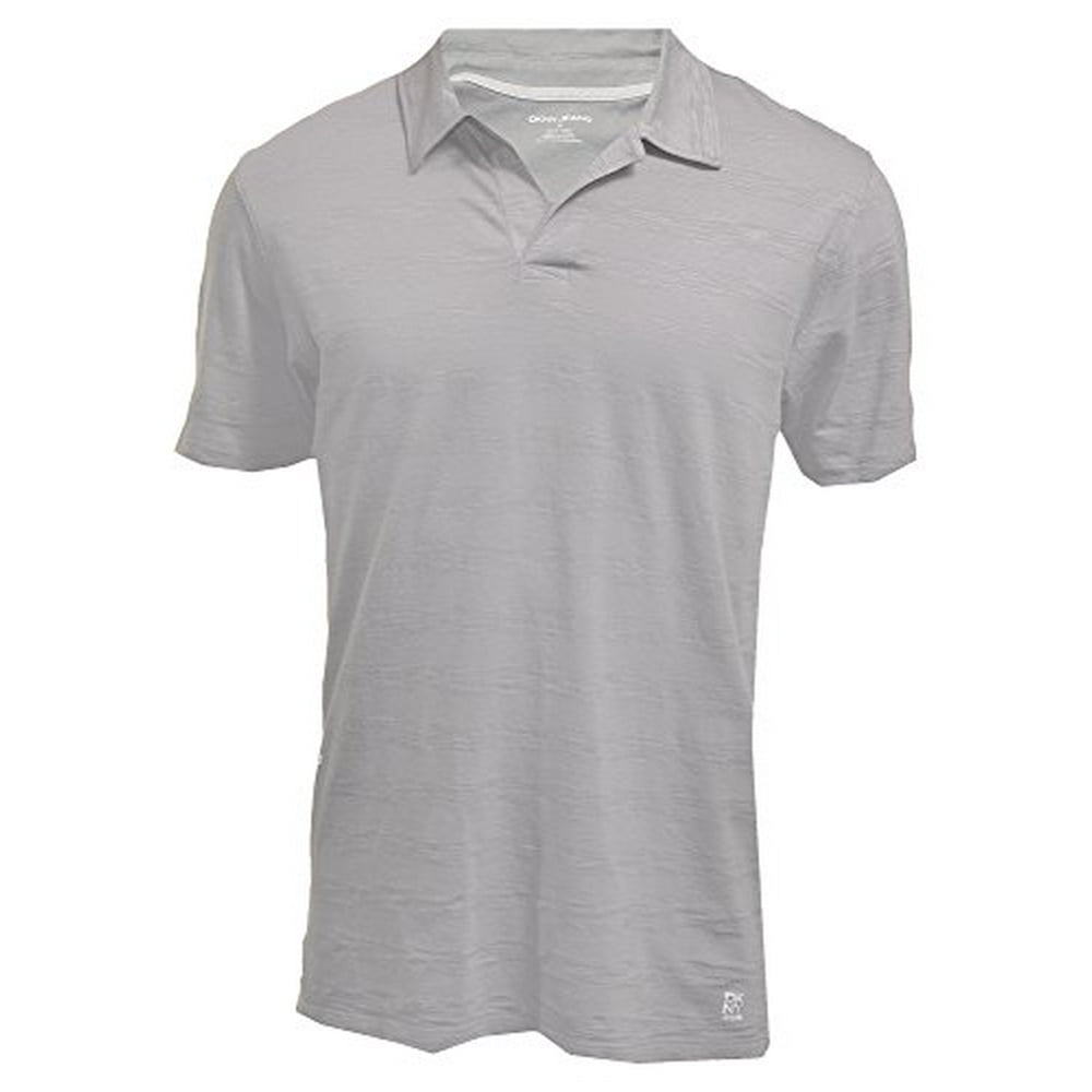 DKNY DKNY Jeans Mens Short Sleeve Polo Shirt Large Grey