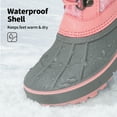 thumbnail image 5 of Dream Pairs Boys & Girls Winter Snow Boots Mid-Calf Water-Resistant Anti-Slip Shoes with Faux Fur Lining (Little/Big Kids), 5 of 5