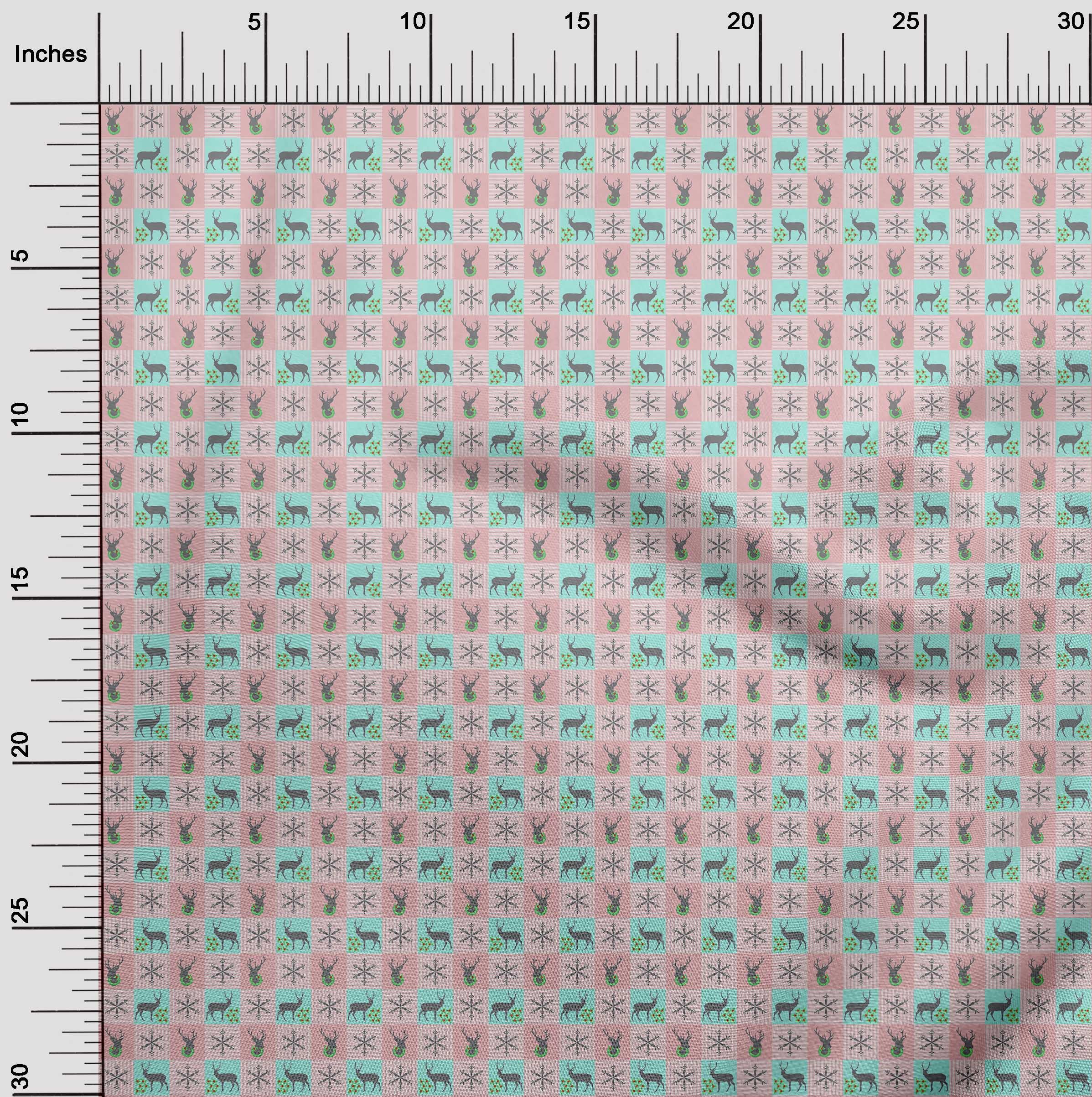 oneOone Viscose Jersey Light Pink Fabric Christmas Quilting Supplies Print Sewing Fabric By The Yard 60 Inch Wide
