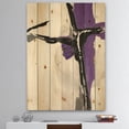 thumbnail image 2 of Designart 'Glam Cerulean I' Transitional Print on Natural Pine Wood, 2 of 3