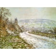 thumbnail image 2 of Monet, Claude 14x12 Black Ornate Wood Framed with Double Matting Museum Art Print Titled - Approach to Vetheuil in Winter 1878, 2 of 4