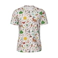 thumbnail image 5 of Wukai Winter Christmas And New Year Deer Print Men's Short-Sleeved Mesh T-Shirt,Quick-Dry Short Sleeve Workout T-Shirt-6X-Large, 5 of 8