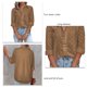 thumbnail image 4 of Camisa Informal Para Mujer, Blusa Holgada, Manga Larga, Elegante, A La Moda, Con Cuello Vuelto Para Citas ANGGREK Otros, 4 of 4