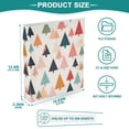thumbnail image 4 of Haosy Hardcover 3 Ring Binder 1.5 Inch Ring Decorative Binder Organizer for Home School Office, Colorful Triangular Tree, 4 of 10