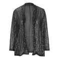 thumbnail image 4 of TAGOLD Womens Cardigans,Fashion Women Casual Long Sleeve Casual Solid Coat Cardigan Blouse, 4 of 5