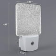 thumbnail image 2 of Xecao Silver Mosaic for Night Light - a Wall-mounted LED Fixture with A Dusk-to-dawn Sensor, Ideal for Bedrooms, Bathrooms, Hallways, and Kitchens-EU, 2 of 7