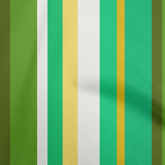 oneOone Cotton Flex Sea Green Fabric Stripes Dress Material Fabric Print Fabric By The Yard 40 Inch Wide