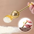 thumbnail image 6 of Flour Duster for Baking, One-Handed Operation, 304 Stainless Steel Powdered Sugar Shaker Duster, Pick Up and Dust Flour Sifter, Gift Package, Gold, 6 of 7