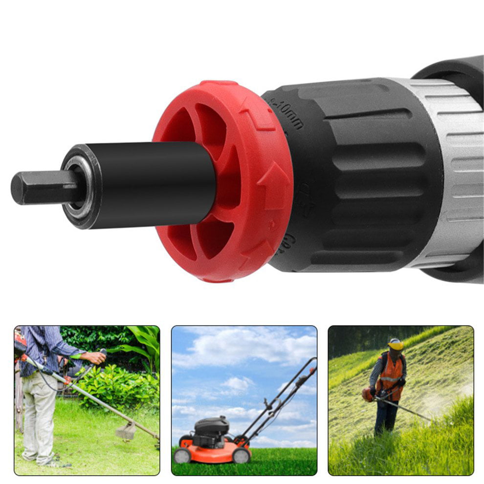 Electric Start Drill Bit Electric Engine Drill Bit Adapter for Plug Button Cultivators Compatible with String Trimmers Trimmer Electric Start Leaf Blowers Huaxiangoh Drill Jump Starter 